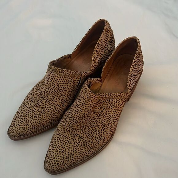 Madewell "The Brady Lowcut Bootie" Spotted Calf Hair size 10 - Picture 5 of 10